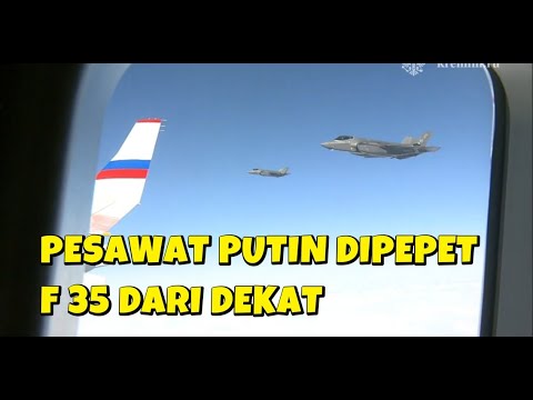 DETIK DETIK PESAWAT PRESIDEN PUTIN DI KAWAL JET TEMPUR F 35 AMERIKA